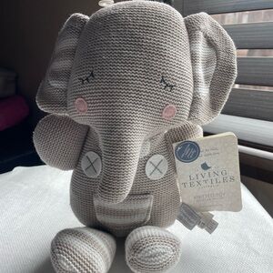 Gray Knitted Elephant Toy